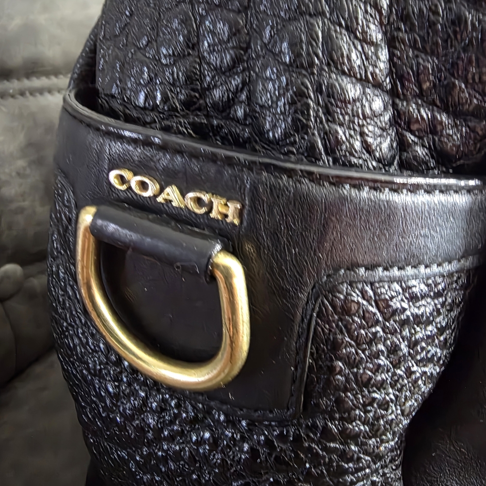 Coach Black Leather Hobo Bag - Picture 13 of 14